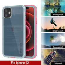 Load image into Gallery viewer, Punkcase iPhone 13 Waterproof Case [Aqua Series] Armor Cover [Clear Pink] [Clear Back]
