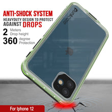 Load image into Gallery viewer, Punkcase iPhone 12 Waterproof Case [Aqua Series] Armor Cover [Clear Black] [Clear Back]
