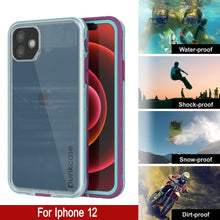 Load image into Gallery viewer, Punkcase iPhone 13 Waterproof Case [Aqua Series] Armor Cover [Clear Blue] [Clear Back]
