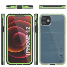 Load image into Gallery viewer, Punkcase iPhone 12 Waterproof Case [Aqua Series] Armor Cover [Clear Black] [Clear Back]
