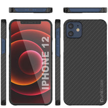 Load image into Gallery viewer, iPhone 12 Mini Case, Punkcase CarbonShield, Heavy Duty &amp; Ultra Thin 2 Piece Dual Layer [shockproof]
