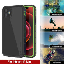 Load image into Gallery viewer, Punkcase iPhone 13 Mini Waterproof Case [Aqua Series] Armor Cover [Black]
