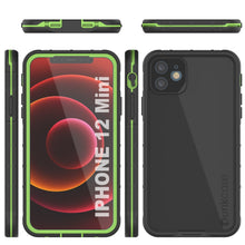 Load image into Gallery viewer, Punkcase iPhone 13 Mini Waterproof Case [Aqua Series] Armor Cover [Black]
