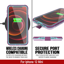 Load image into Gallery viewer, Punkcase iPhone 13 Mini Waterproof Case [Aqua Series] Armor Cover [Blue]
