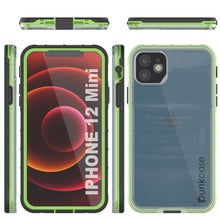 Load image into Gallery viewer, Punkcase iPhone 12 Mini Waterproof Case [Aqua Series] Armor Cover [Clear Black] [Clear Back]
