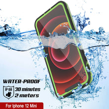 Load image into Gallery viewer, Punkcase iPhone 12 Mini Waterproof Case [Aqua Series] Armor Cover [Clear Black] [Clear Back]
