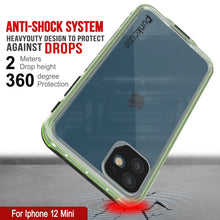 Load image into Gallery viewer, Punkcase iPhone 12 Mini Waterproof Case [Aqua Series] Armor Cover [Clear Black] [Clear Back]
