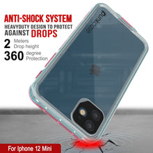 Load image into Gallery viewer, Punkcase iPhone 13 Mini Waterproof Case [Aqua Series] Armor Cover [Clear Pink] [Clear Back]
