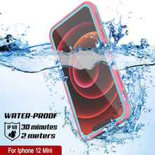 Load image into Gallery viewer, Punkcase iPhone 13 Mini Waterproof Case [Aqua Series] Armor Cover [Clear Pink] [Clear Back]
