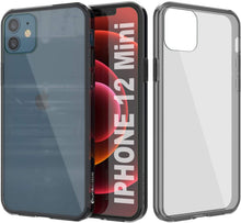 Load image into Gallery viewer, iPhone 12 Mini Case Punkcase® LUCID 2.0 Crystal Black Series w/ PUNK SHIELD Screen Protector | Ultra Fit
