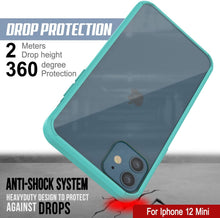 Load image into Gallery viewer, iPhone 12 Mini Case Punkcase® LUCID 2.0 Teal Series w/ PUNK SHIELD Screen Protector | Ultra Fit
