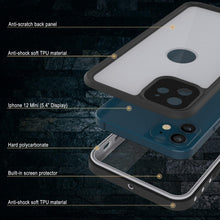 Load image into Gallery viewer, iPhone 12 Mini Waterproof IP68 Case, Punkcase [White] [StudStar Series] [Slim Fit] [Dirtproof]
