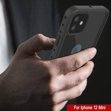 Load image into Gallery viewer, iPhone 12 Mini Waterproof IP68 Case, Punkcase [Black] [StudStar Series] [Slim Fit]
