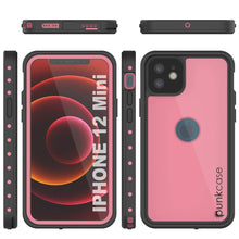 Load image into Gallery viewer, iPhone 12 Mini Waterproof IP68 Case, Punkcase [Pink] [StudStar Series] [Slim Fit] [Dirtproof]

