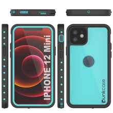 Load image into Gallery viewer, iPhone 12 Mini Waterproof IP68 Case, Punkcase [Teal] [StudStar Series] [Slim Fit]
