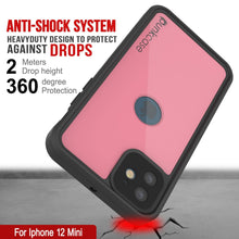 Load image into Gallery viewer, iPhone 12 Mini Waterproof IP68 Case, Punkcase [Pink] [StudStar Series] [Slim Fit] [Dirtproof]
