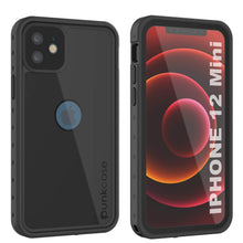 Load image into Gallery viewer, iPhone 12 Mini Waterproof IP68 Case, Punkcase [Black] [StudStar Series] [Slim Fit]
