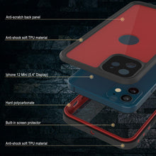 Load image into Gallery viewer, iPhone 12 Mini Waterproof IP68 Case, Punkcase [Red] [StudStar Series] [Slim Fit]

