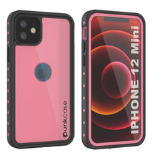 Load image into Gallery viewer, iPhone 12 Mini Waterproof IP68 Case, Punkcase [Pink] [StudStar Series] [Slim Fit] [Dirtproof]
