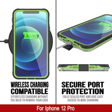 Load image into Gallery viewer, Punkcase iPhone 12 Pro Waterproof Case [Aqua Series] Armor Cover [Clear Black] [Clear Back]
