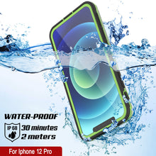 Load image into Gallery viewer, Punkcase iPhone 12 Pro Waterproof Case [Aqua Series] Armor Cover [Clear Black] [Clear Back]

