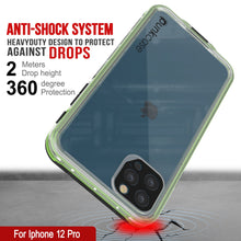 Load image into Gallery viewer, Punkcase iPhone 12 Pro Waterproof Case [Aqua Series] Armor Cover [Clear Black] [Clear Back]
