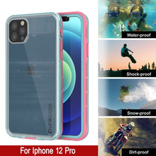 Load image into Gallery viewer, Punkcase iPhone 13 Pro Waterproof Case [Aqua Series] Armor Cover [Clear Pink] [Clear Back]

