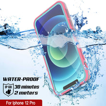 Load image into Gallery viewer, Punkcase iPhone 12 Pro Waterproof Case [Aqua Series] Armor Cover [Pink]

