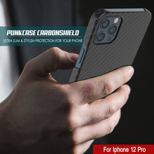 Load image into Gallery viewer, iPhone 12 Pro Case, Punkcase CarbonShield, Heavy Duty &amp; Ultra Thin 2 Piece Dual Layer [shockproof]
