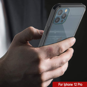 iPhone 12 Pro Case Punkcase® LUCID 2.0 Crystal Black Series w/ SHIELD Screen Protector | Ultra Fit