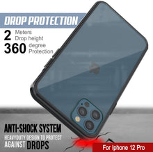 Load image into Gallery viewer, iPhone 12 Pro Case Punkcase® LUCID 2.0 Crystal Black Series w/ SHIELD Screen Protector | Ultra Fit
