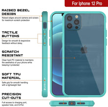 Load image into Gallery viewer, iPhone 12 Pro Case Punkcase® LUCID 2.0 Teal Series w/ PUNK SHIELD Screen Protector | Ultra Fit
