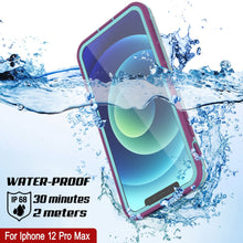 Load image into Gallery viewer, Punkcase iPhone 13 Pro Max Waterproof Case [Aqua Series] Armor Cover [Clear Blue] [Clear Back]
