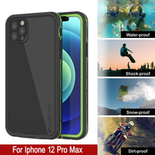 Load image into Gallery viewer, Punkcase iPhone 13 Pro Max Waterproof Case [Aqua Series] Armor Cover [Black]
