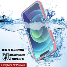 Load image into Gallery viewer, Punkcase iPhone 13 Pro Max Waterproof Case [Aqua Series] Armor Cover [Clear Pink] [Clear Back]
