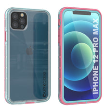 Load image into Gallery viewer, Punkcase iPhone 13 Pro Max Waterproof Case [Aqua Series] Armor Cover [Clear Pink] [Clear Back]

