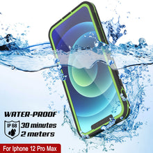 Load image into Gallery viewer, Punkcase iPhone 12 Pro Max Waterproof Case [Aqua Series] Armor Cover [Black]
