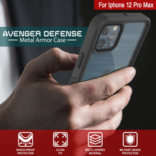 Load image into Gallery viewer, iPhone 12 Pro Max Waterproof Case, Punkcase [Extreme Series] Armor Cover W/ Built In Screen Protector [Light Green]
