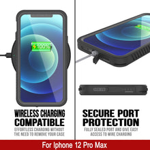 Load image into Gallery viewer, iPhone 12 Pro Max Waterproof Case, Punkcase [Extreme Series] Armor Cover W/ Built In Screen Protector [Light Green]
