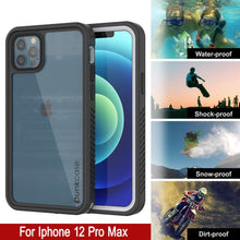 Load image into Gallery viewer, iPhone 12 Pro Max Waterproof Case, Punkcase [Extreme Series] Armor Cover W/ Built In Screen Protector [White]

