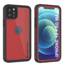 Load image into Gallery viewer, iPhone 12 Pro Max Waterproof IP68 Case, Punkcase [Red] [StudStar Series] [Slim Fit]

