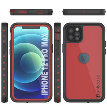 Load image into Gallery viewer, iPhone 12 Pro Max Waterproof IP68 Case, Punkcase [Red] [StudStar Series] [Slim Fit]
