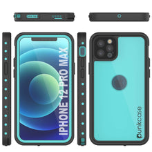Load image into Gallery viewer, iPhone 12 Pro Max Waterproof IP68 Case, Punkcase [Teal] [StudStar Series] [Slim Fit]
