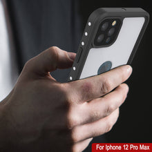 Load image into Gallery viewer, iPhone 12 Pro Max Waterproof IP68 Case, Punkcase [White] [StudStar Series] [Slim Fit] [Dirtproof]
