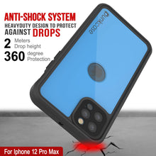 Load image into Gallery viewer, iPhone 12 Pro Max Waterproof IP68 Case, Punkcase [Light blue] [StudStar Series] [Slim Fit] [Dirtproof]
