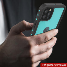 Load image into Gallery viewer, iPhone 12 Pro Max Waterproof IP68 Case, Punkcase [Teal] [StudStar Series] [Slim Fit]

