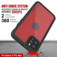 Load image into Gallery viewer, iPhone 12 Pro Max Waterproof IP68 Case, Punkcase [Red] [StudStar Series] [Slim Fit]
