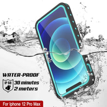 Load image into Gallery viewer, iPhone 12 Pro Max Waterproof IP68 Case, Punkcase [Teal] [StudStar Series] [Slim Fit]

