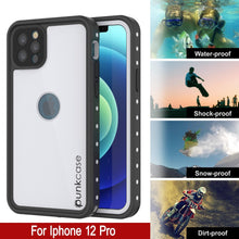 Load image into Gallery viewer, iPhone 12 Pro Waterproof IP68 Case, Punkcase [White] [StudStar Series] [Slim Fit] [Dirtproof]
