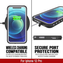 Load image into Gallery viewer, iPhone 12 Pro Waterproof IP68 Case, Punkcase [White] [StudStar Series] [Slim Fit] [Dirtproof]
